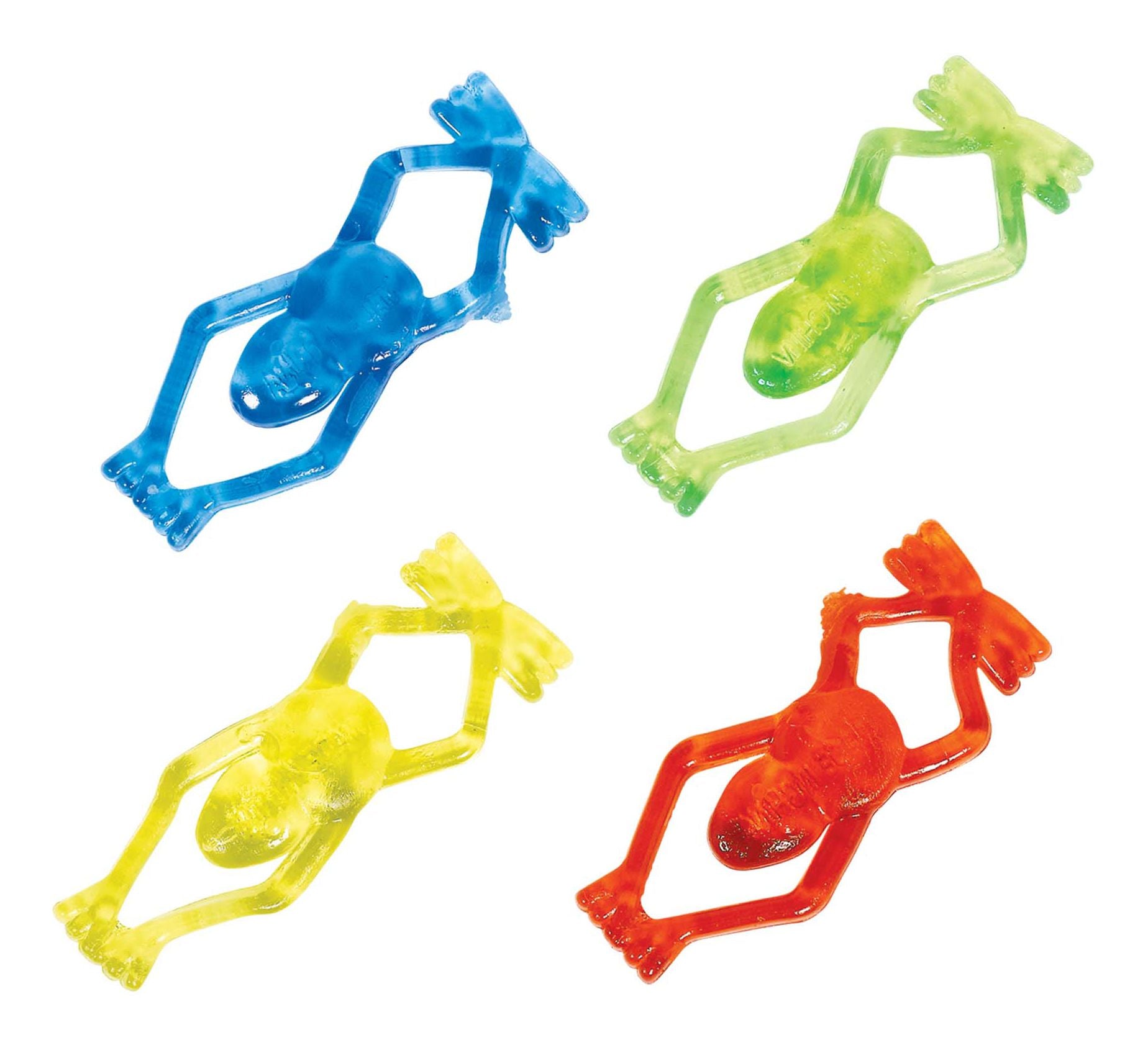 Frog Flinger Toy Favors, Multi-Colored, 24-pk