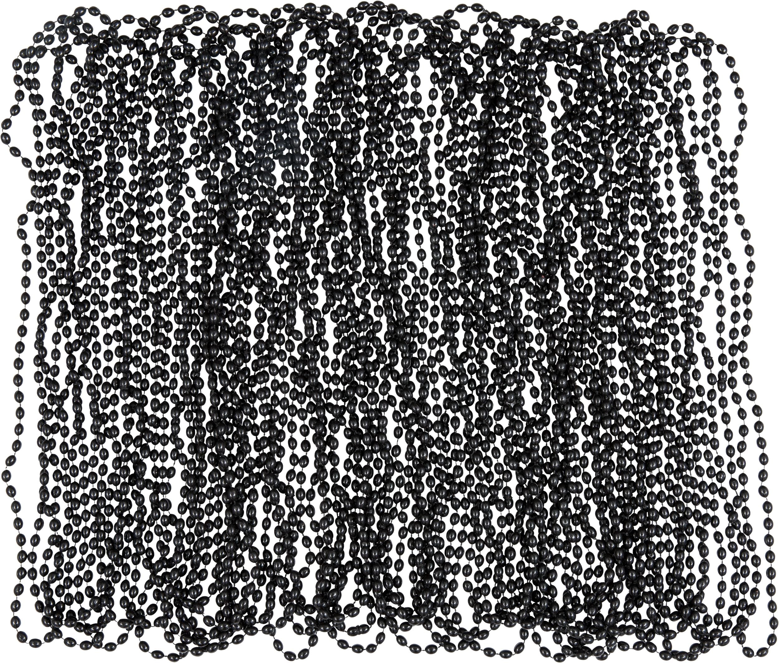 Beaded Necklace Jewelry, Assorted Colors, 30-inch, 50-Pack