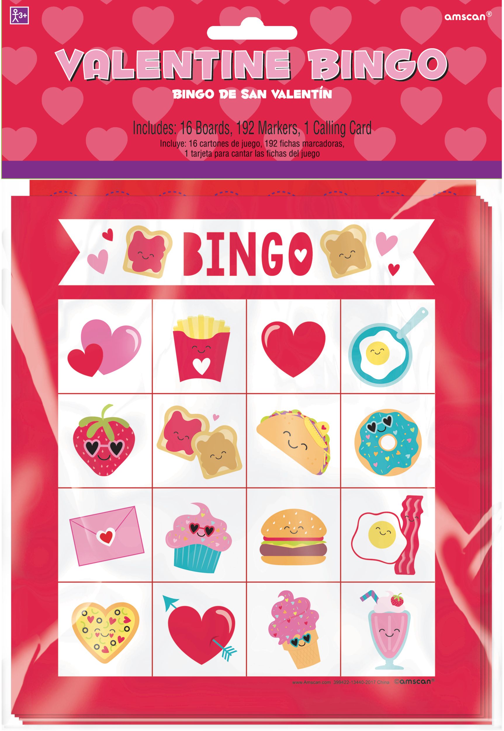 Food Valentine's Day Bingo