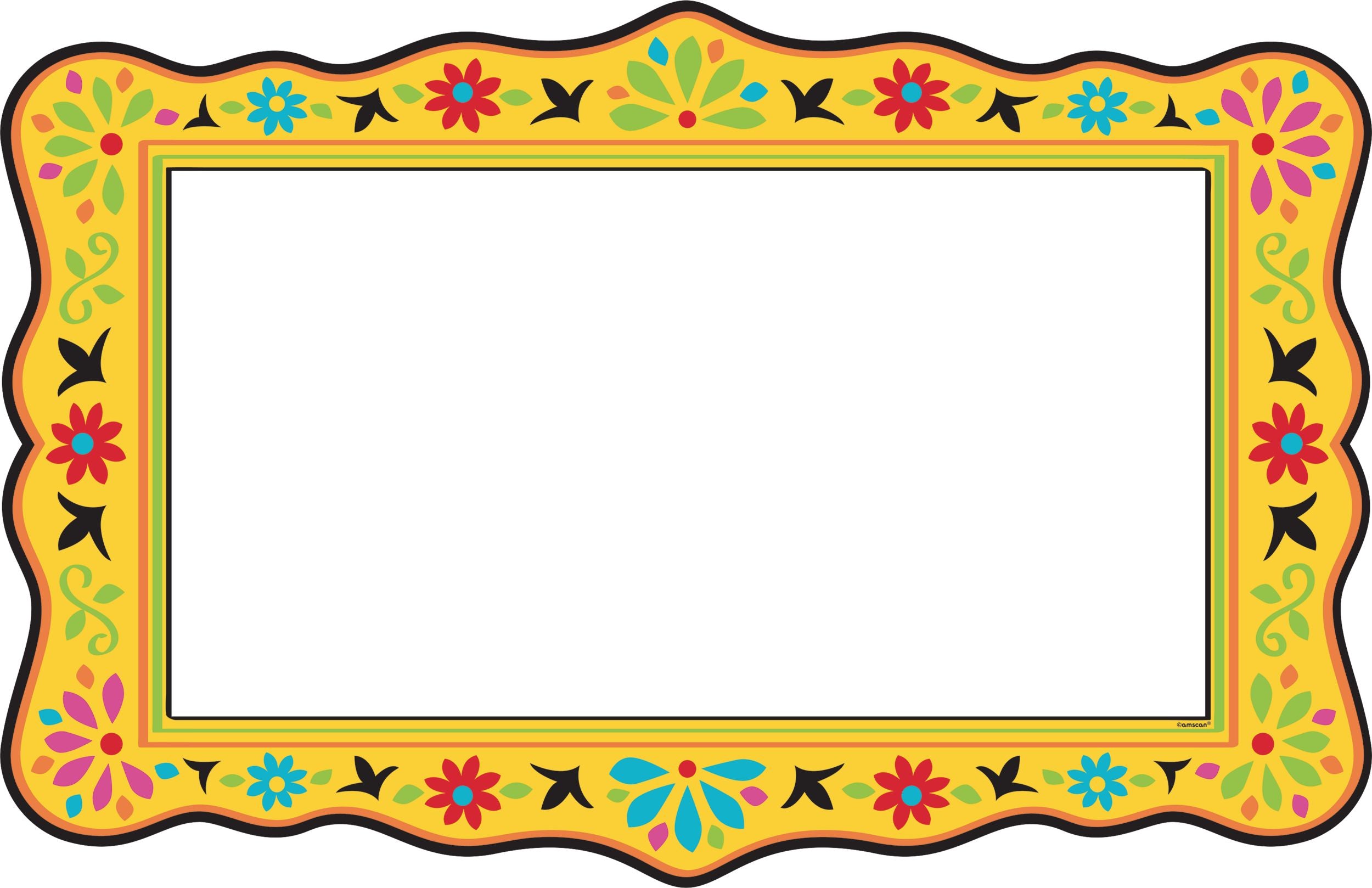 Fiesta Photo Booth Sign Props, Yellow/Red/Black, 22.5-inch, 12-pk