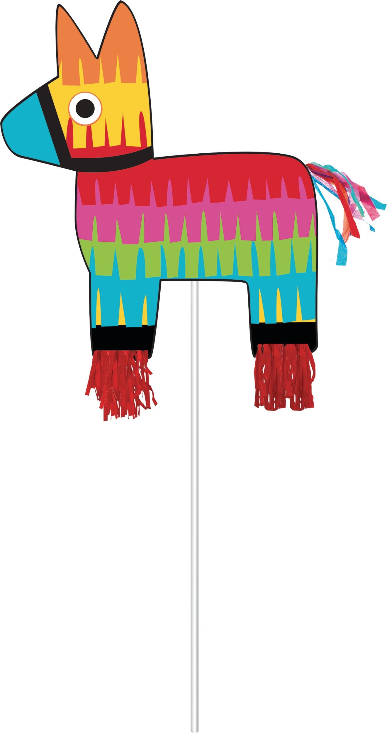 Fiesta Photo Booth Sign Props, Yellow/Red/Black, 22.5-inch, 12-pk