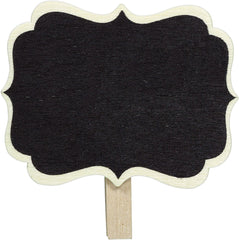 Chalkboard Label Clips, Black, 8-pk, for Birthday Party