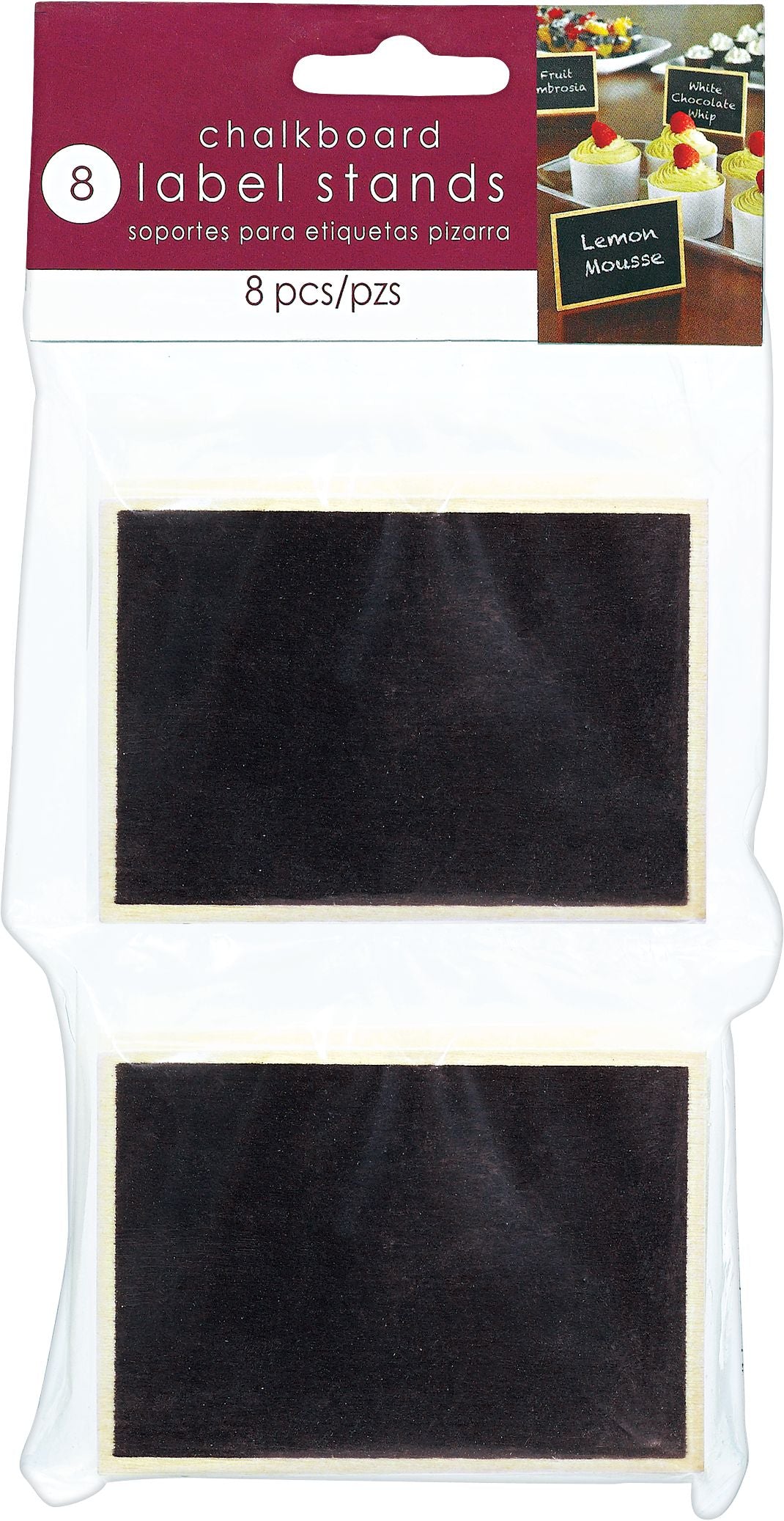 Customizable Chalkboard Stand Sign, Black, 6.5-inch, 8-pk