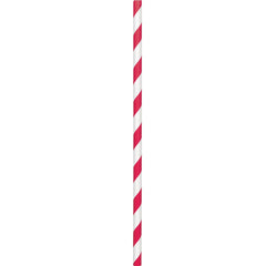 Apple Red Paper Straws - Pack of 100