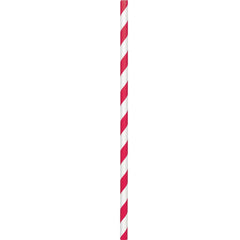 Apple Red Paper Straws - Pack of 100
