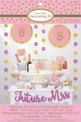 Love is Sweet Buffet Decorating Kit, Pink/Gold, 9-inch, 23-pk