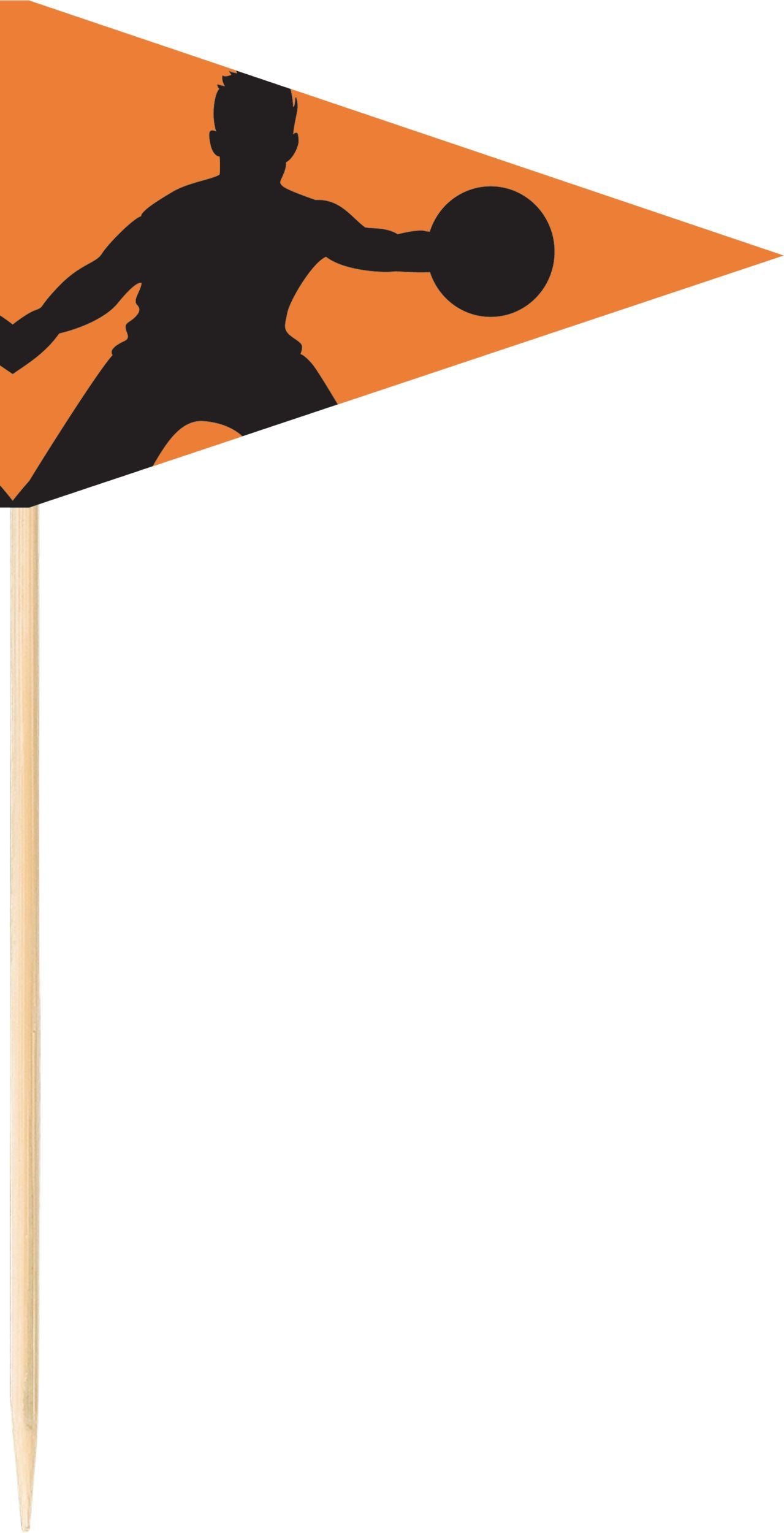 Basketball Slam Dunk Buffet Decorating Kit, Orange/Black, 6-foot, 15-pk