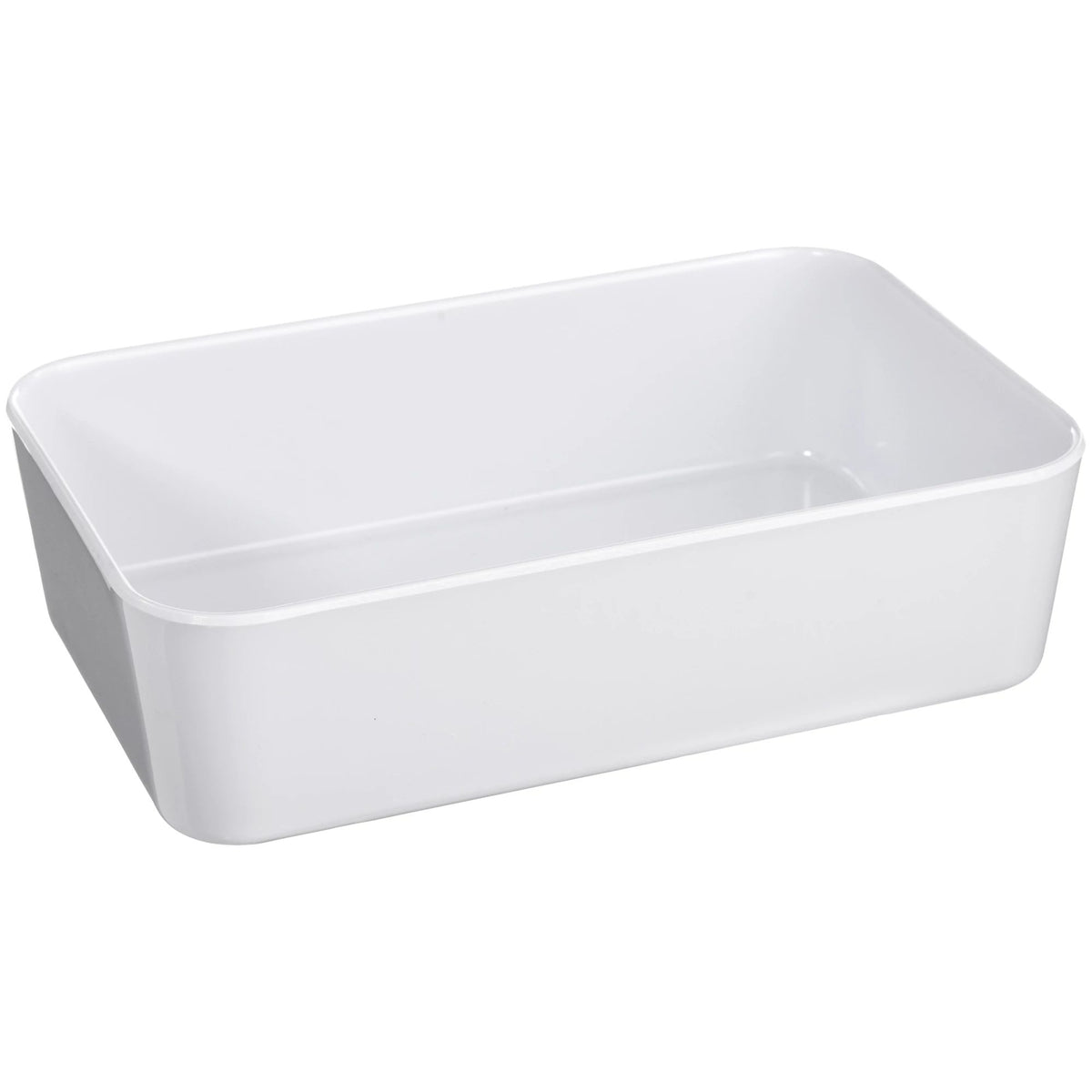 White Melamine Guest Towel Caddy for Everyday Entertaining