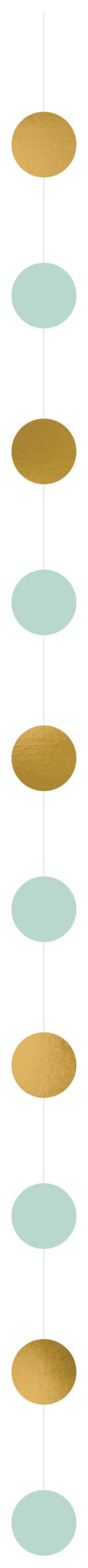 Mint to Be Bride to Be Buffet Table Decorating Kit, Mint/Gold, 9-inch, 23-pk