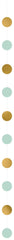 Mint to Be Bride to Be Buffet Table Decorating Kit, Mint/Gold, 9-inch, 23-pk