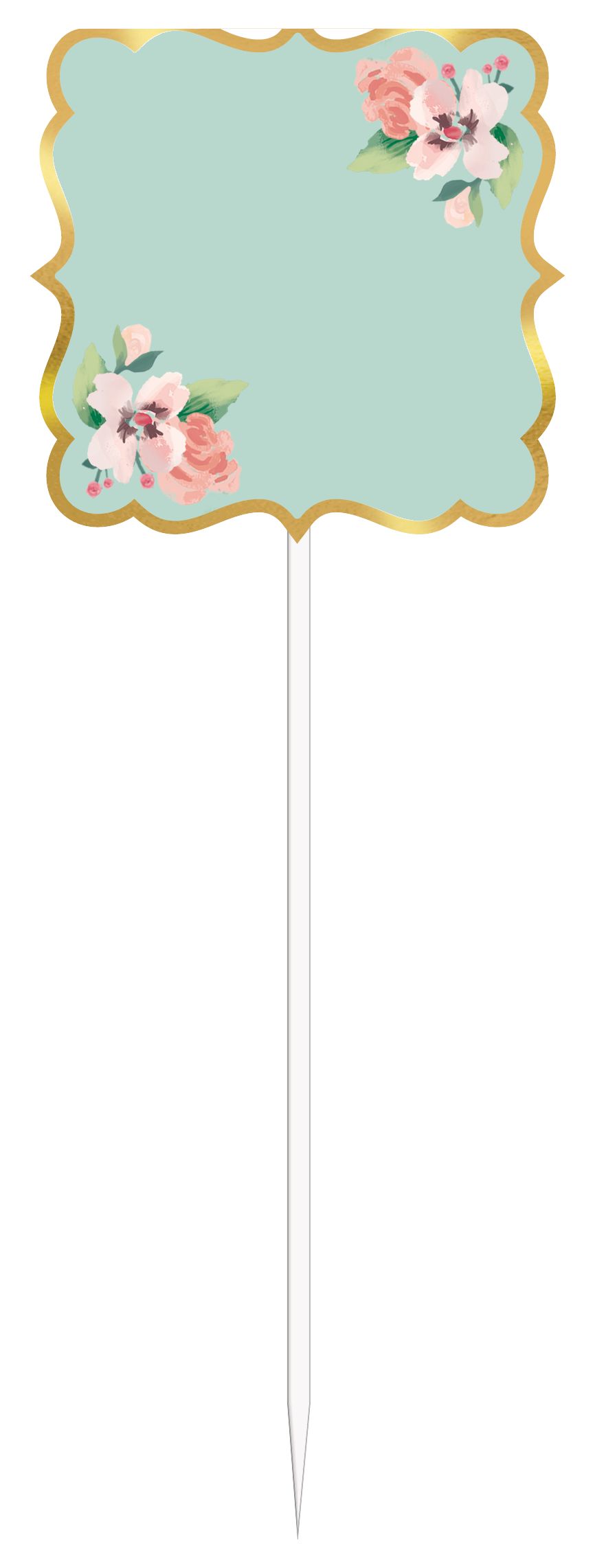 Mint to Be Bride to Be Buffet Table Decorating Kit, Mint/Gold, 9-inch, 23-pk
