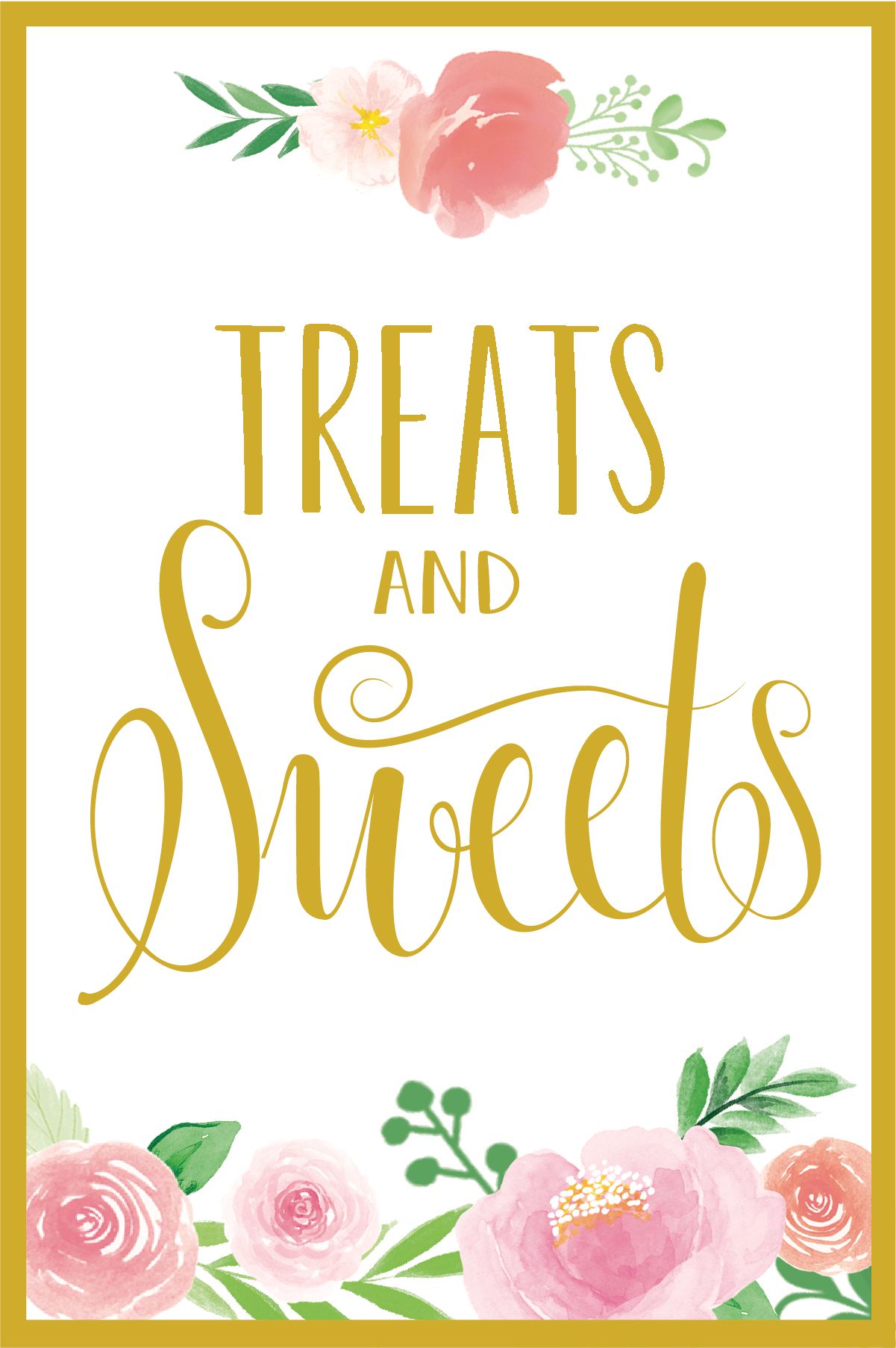 Floral Baby Shower Treat Table Decorating Kit, 23-pc