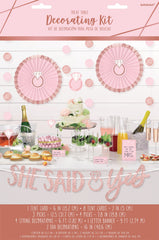 Blush Rose Gold Buffet Table Decorating Kit, 9-inch, 23-pk