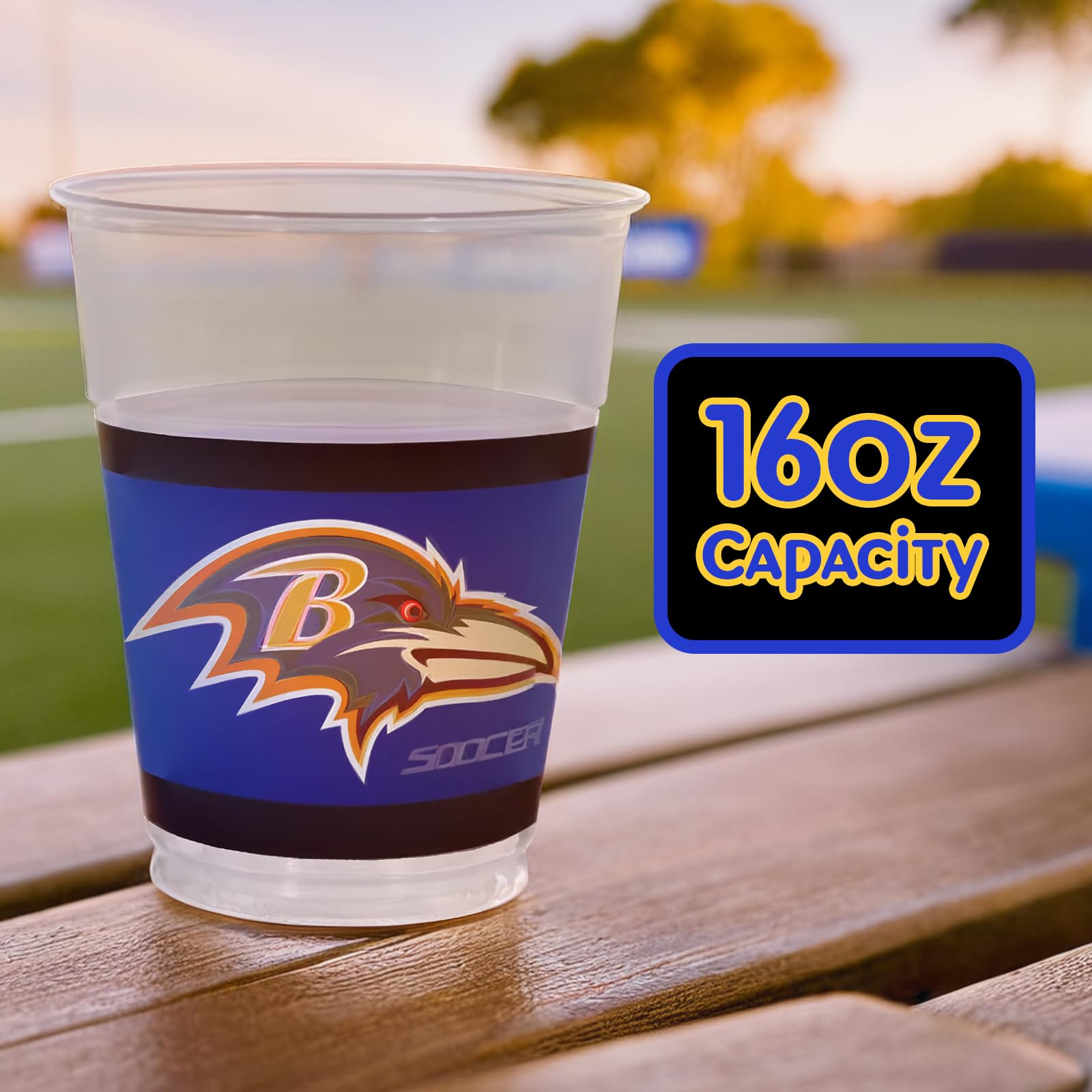 Baltimore Ravens 16oz Plastic Cups - 25ct