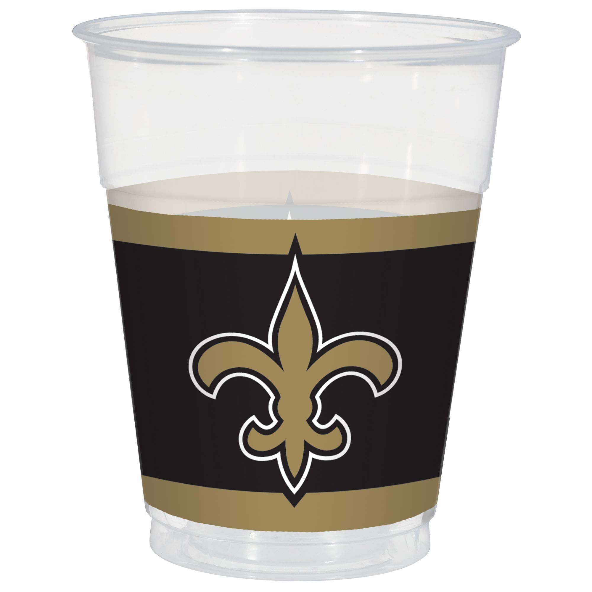 New Orleans Saints 16oz Plastic Cups - 25 Pack
