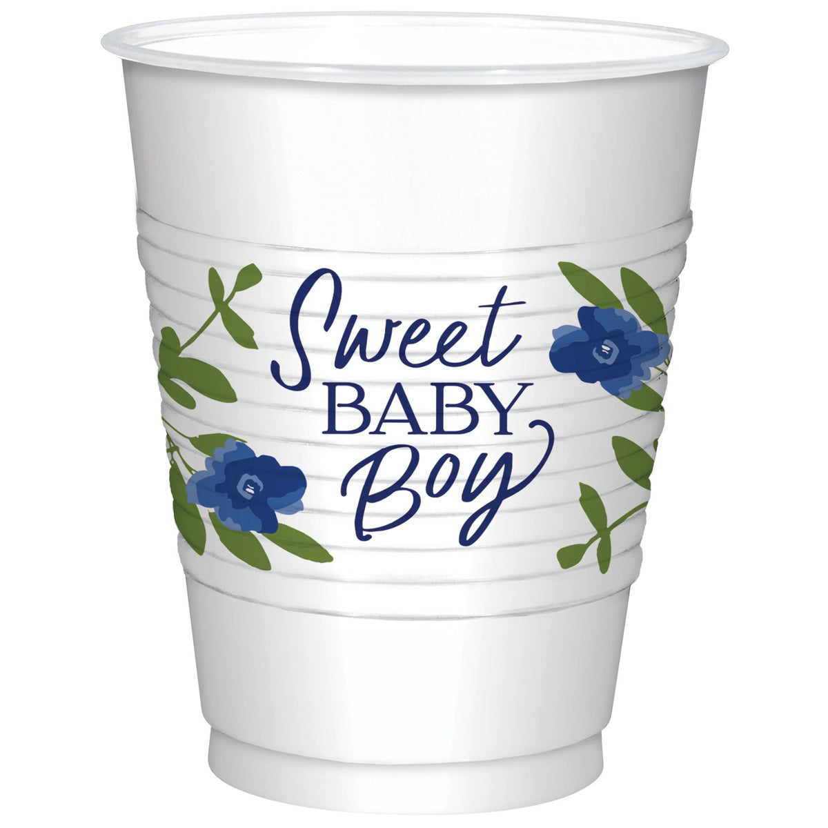 Sweet Baby Boy 16oz Plastic Cups - 25ct