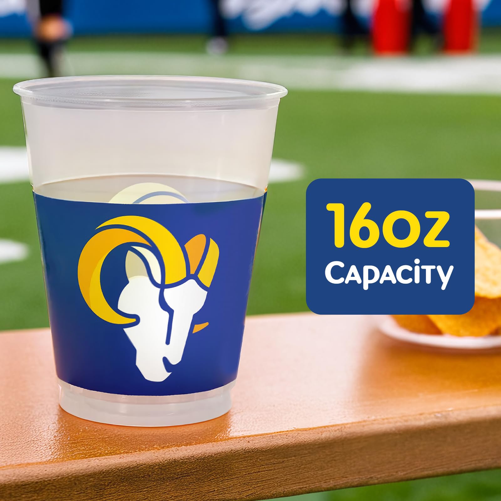 Los Angeles Rams 16oz Plastic Cups - 25 Pack