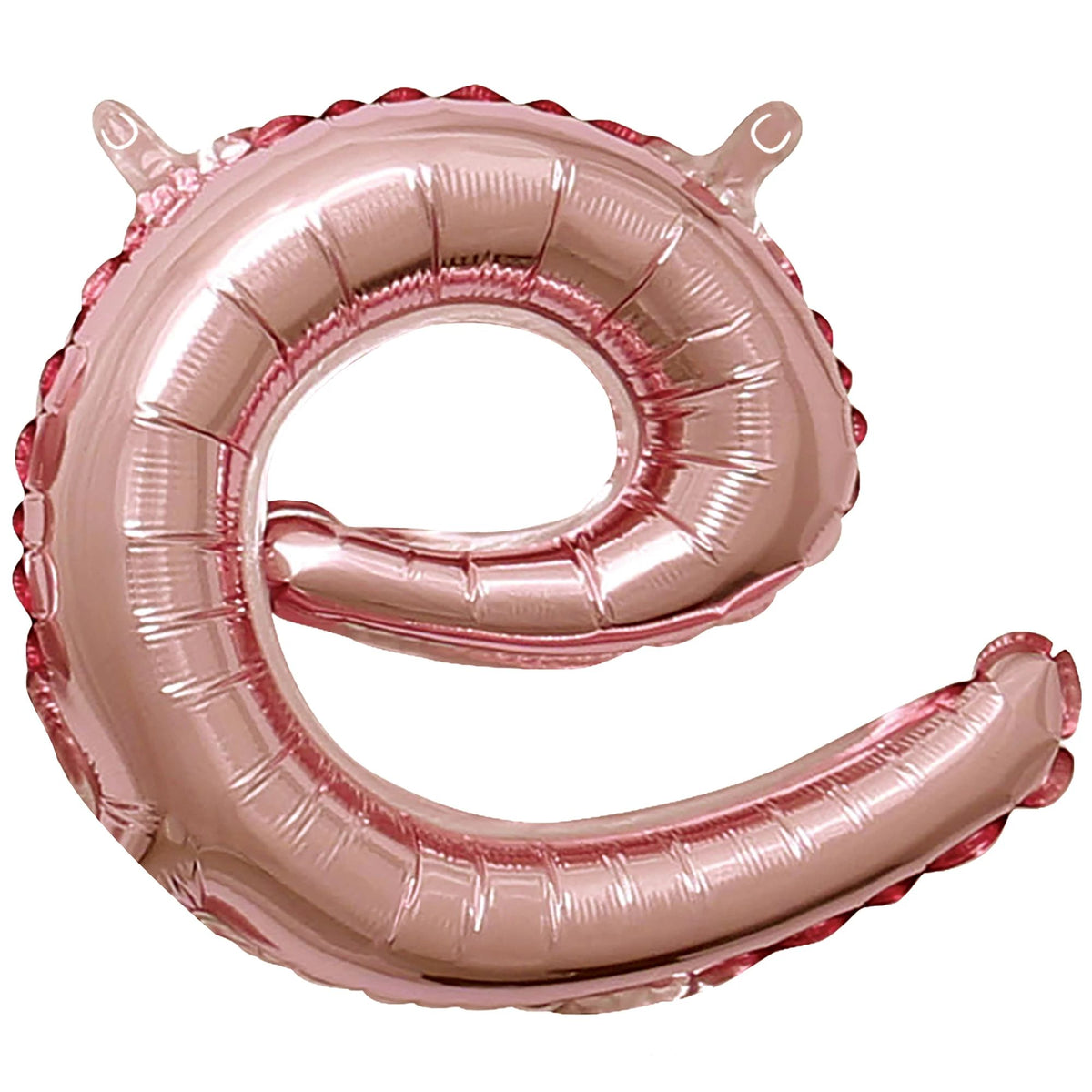 Rose Gold Script Letter 'e' Foil Balloon, 8-Inch