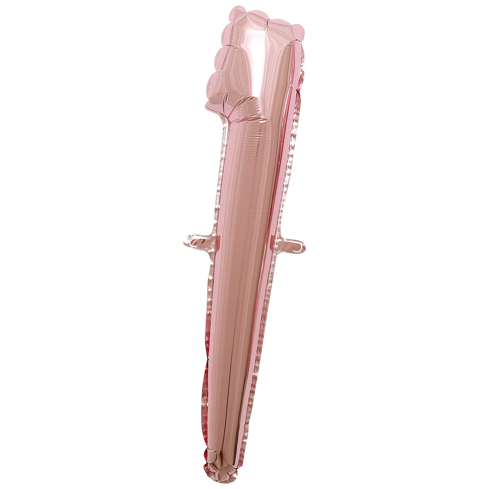 Rose Gold Script Number 1 Foil Balloon, 8-Inch