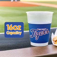 Detroit Tigers 16oz MLB Plastic Cup, 25-pk