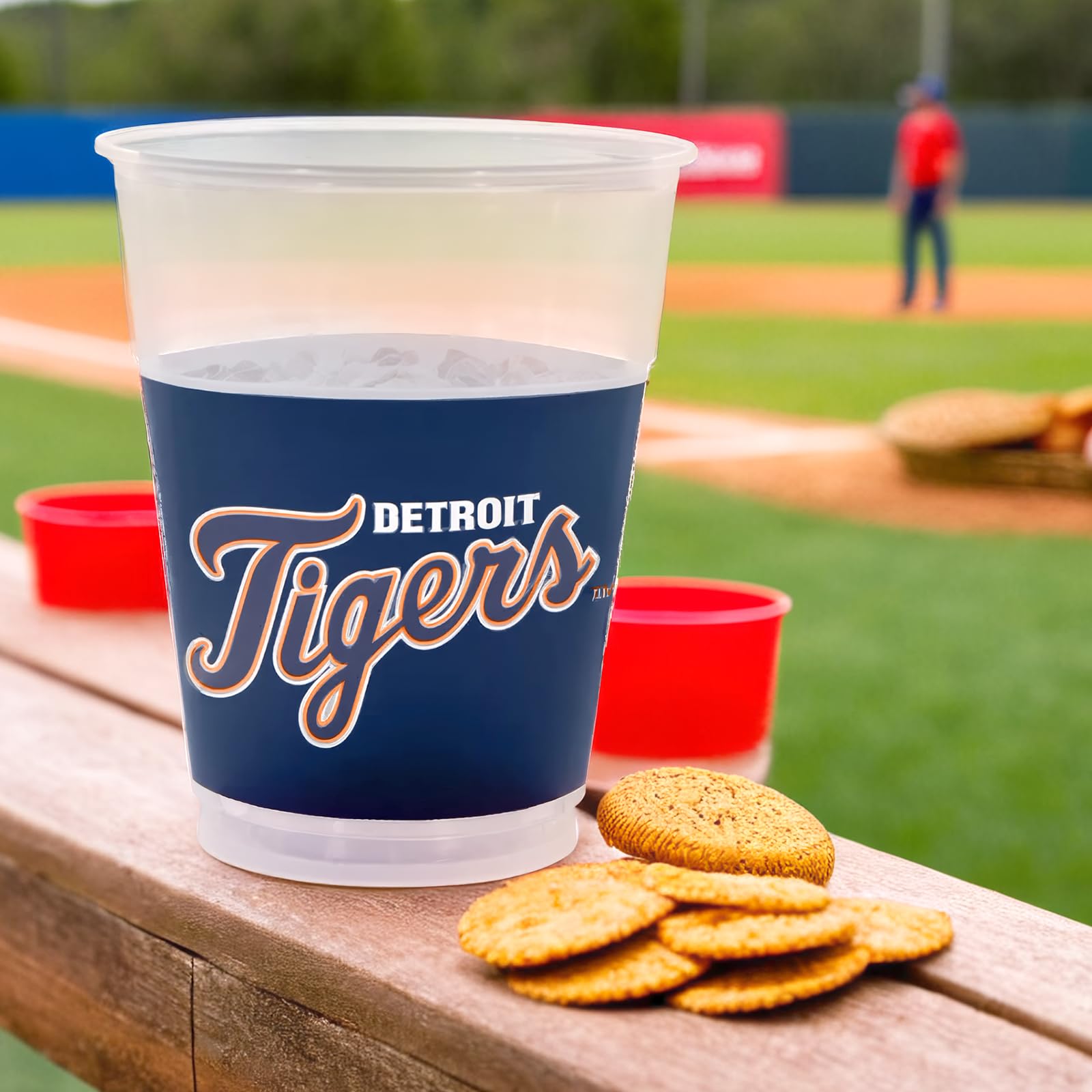 Detroit Tigers 16oz MLB Plastic Cup, 25-pk
