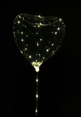 Clearz LED Heart Balloon, 4-pk
