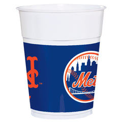 New York Mets 16oz Plastic Cups - MLB Official, 25-pk