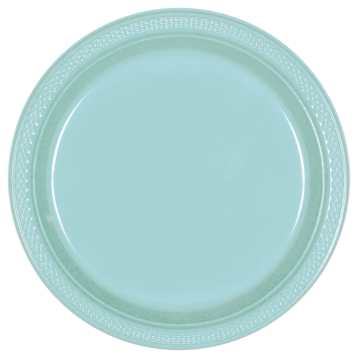Robin's Egg Blue 9-inch Round Plastic Plates, 20-pk