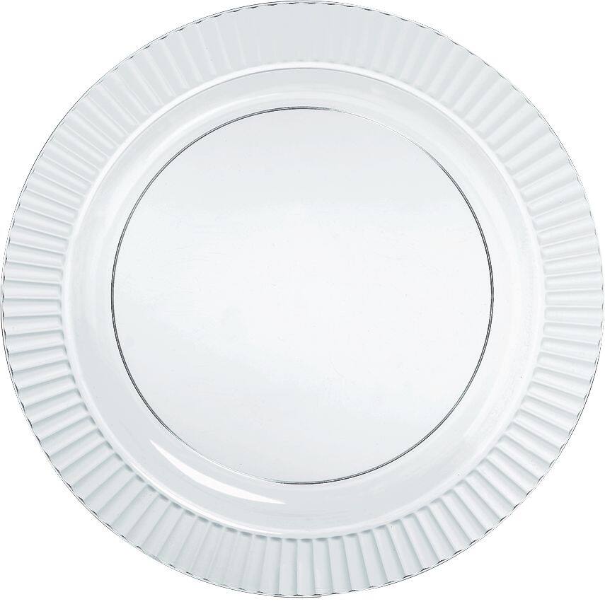 Clear Premium Plastic Dessert Plates, 7.5 inch, 32 Pack