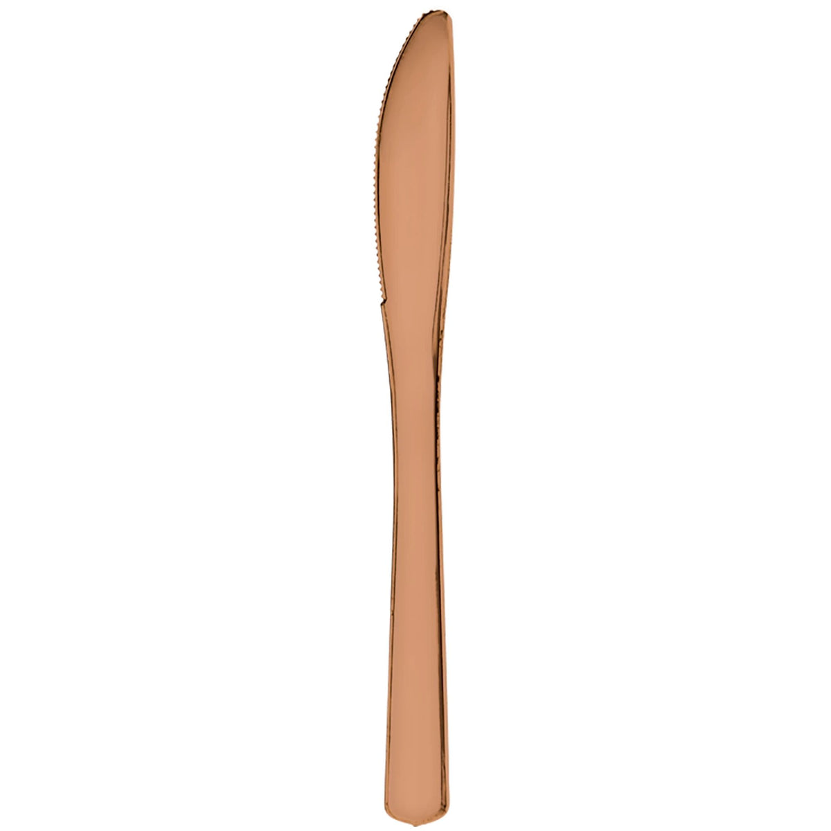 Premium Rose Gold Plastic Knives, 40-pk