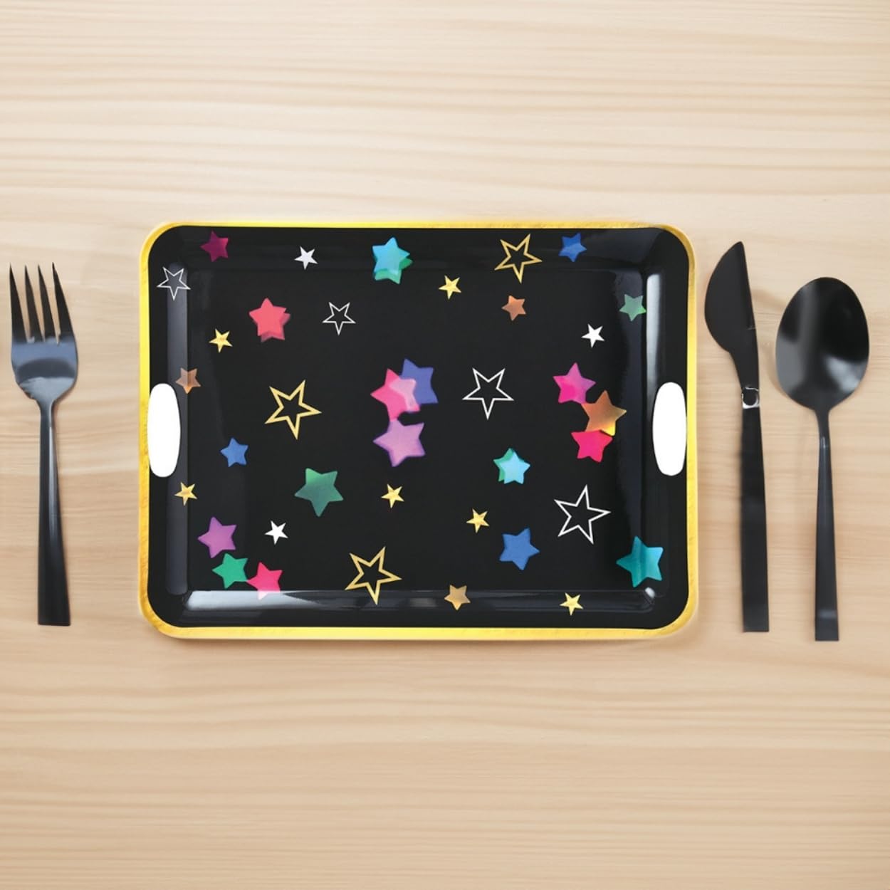 Starlight New Year's Eve Plastic Tray