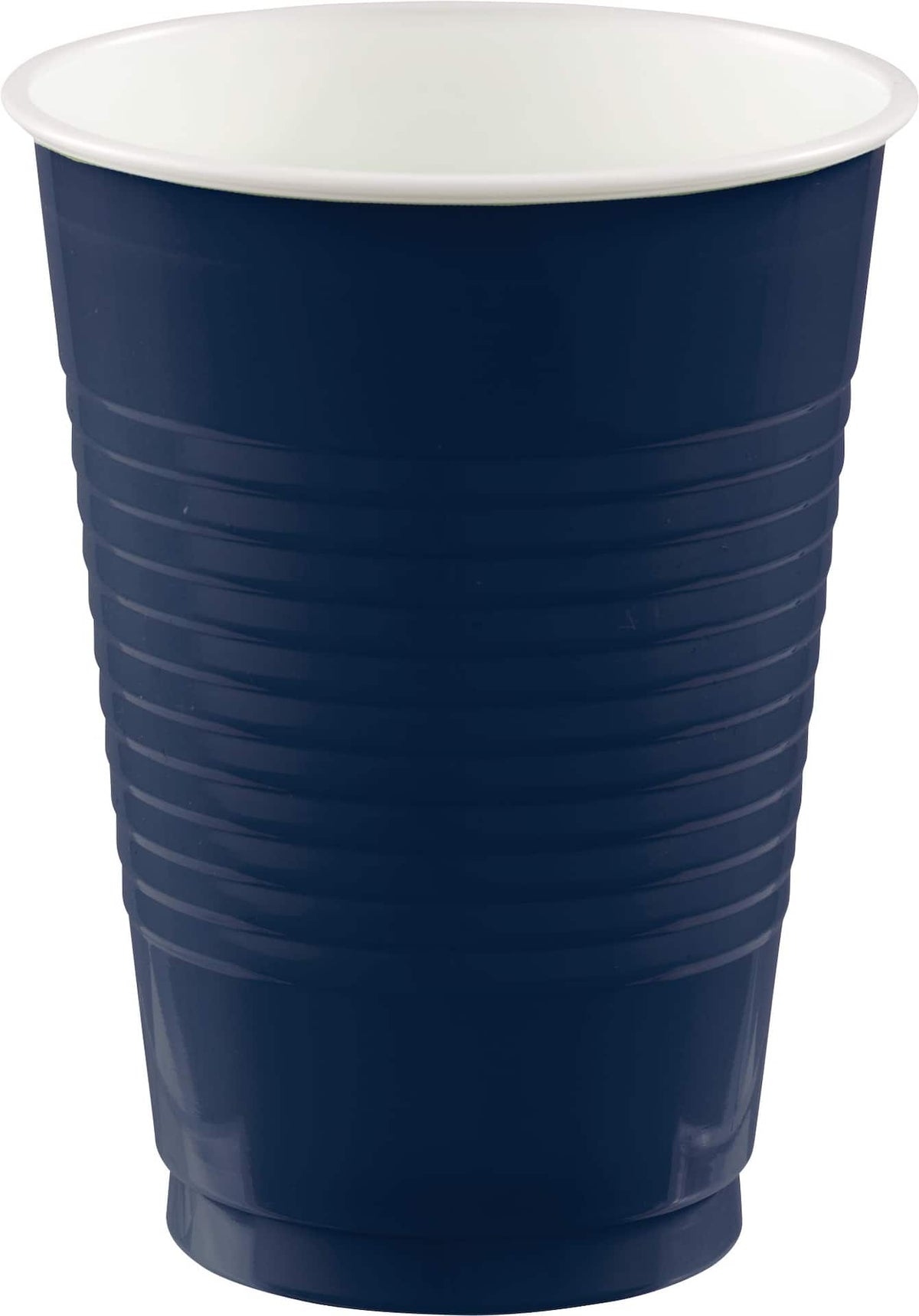 True Navy 12-oz Plastic Cups, 50 Pack