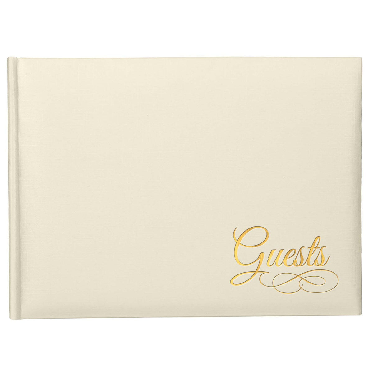 Guests Guest Book, Ivory, 50 Sheets, for Wedding