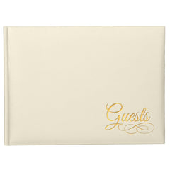 Guests Guest Book, Ivory, 50 Sheets, for Wedding