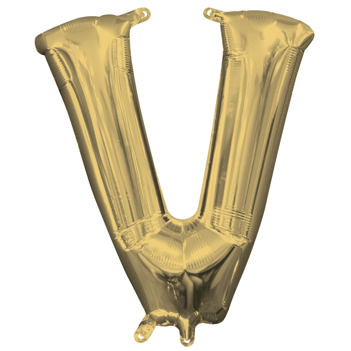 Gold Letter "V" Foil Balloon