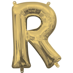 Gold Foil Letter R Balloon
