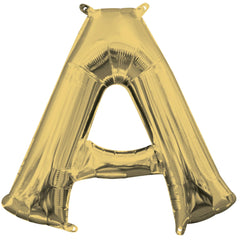 Gold Letter "A" Foil Balloon