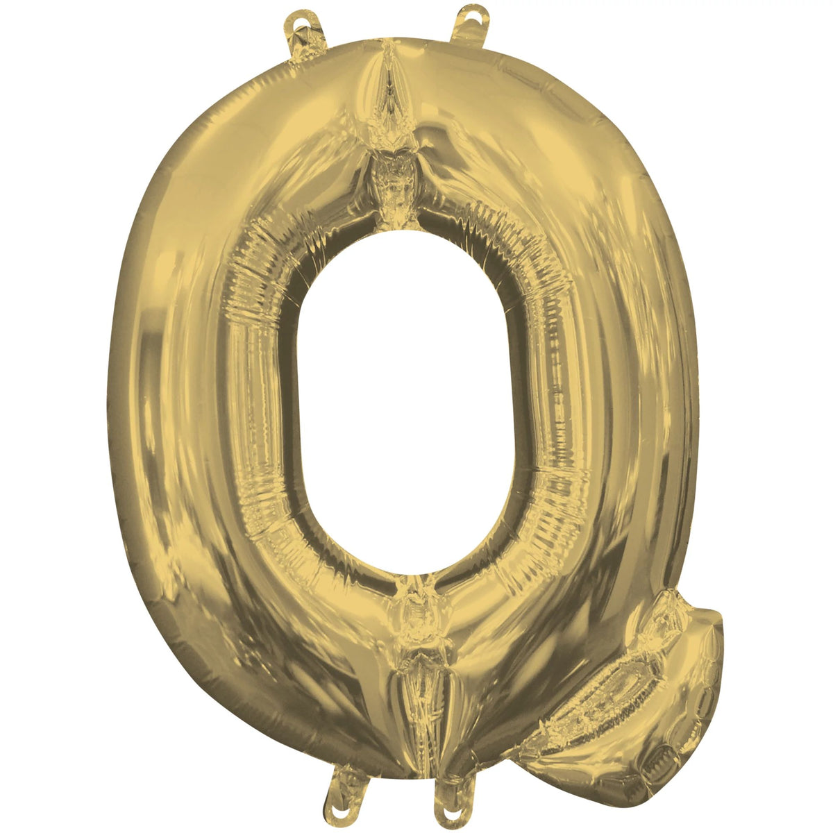 Metallic Gold Letter Q Foil Balloon