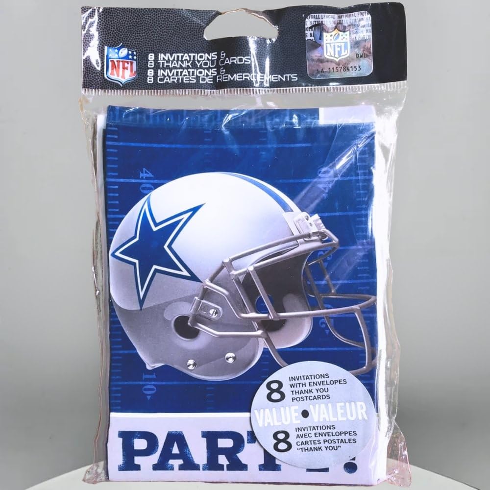 Dallas Cowboys Invitation & Thank You Card Set