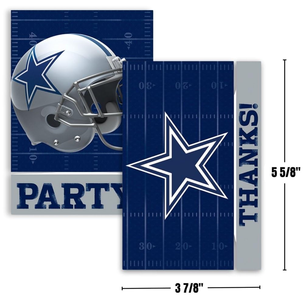 Dallas Cowboys Invitation & Thank You Card Set