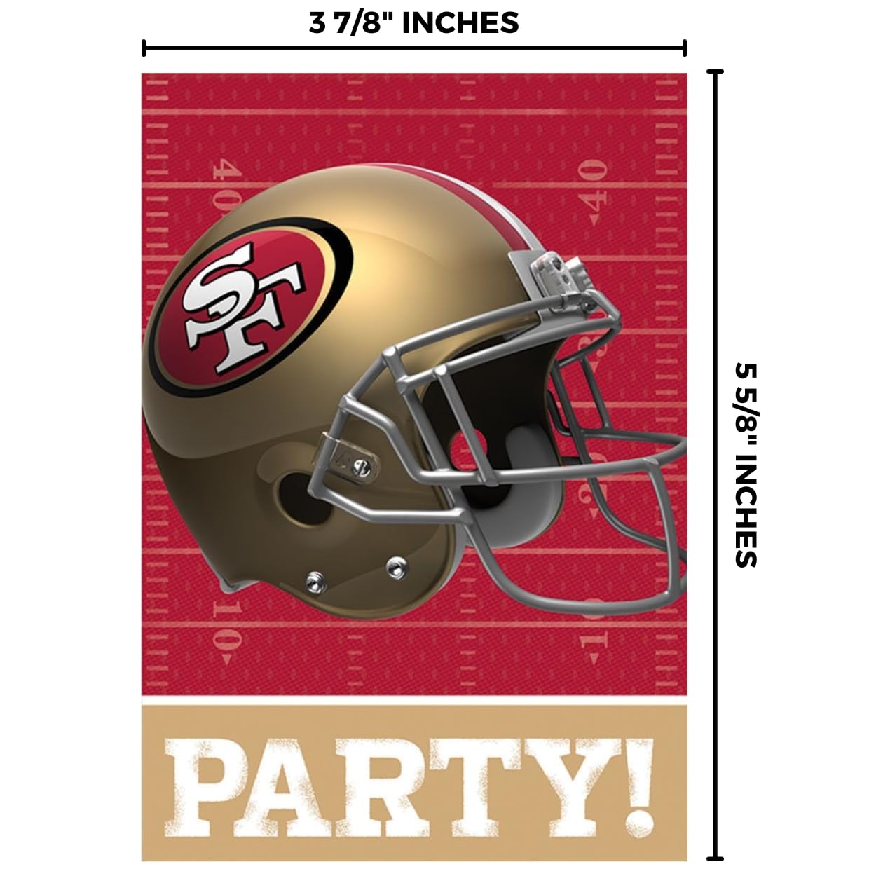 San Francisco 49ers Party Invitation & Thank You Card Set