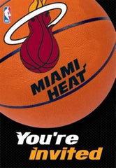 Miami Heat NBA Invitation & Thank You Card Set