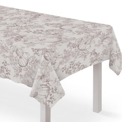 Pumpkin Print Fabric Table Cover - 60 x 84