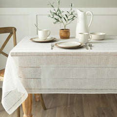 Elegant Linen Wedding Tablecloth