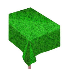 Faux Grass Flannel Backed Plastic Table Cover