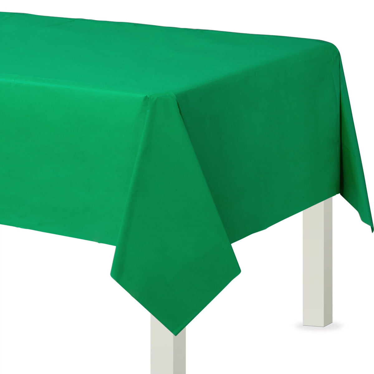 Festive Green Flannel Backed Table Cover