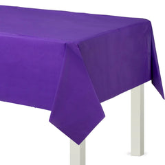 Elegant Purple Flannel Back Table Cover