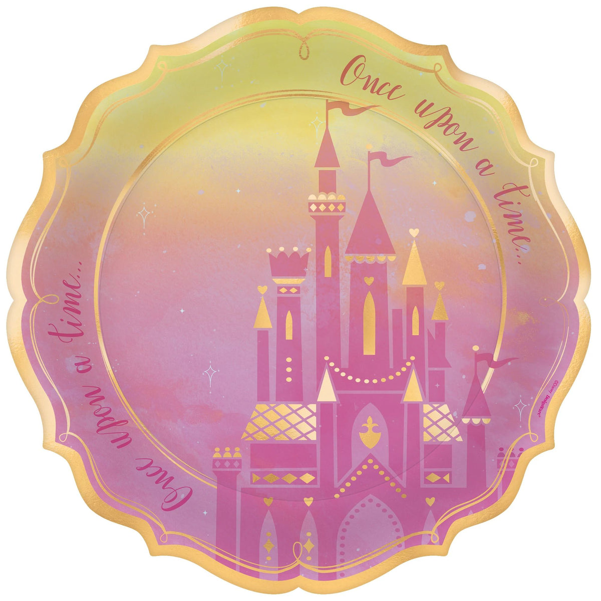 Disney Princess Once Upon a Time Dinner Paper Plates, 10.5 inch, 8-pk