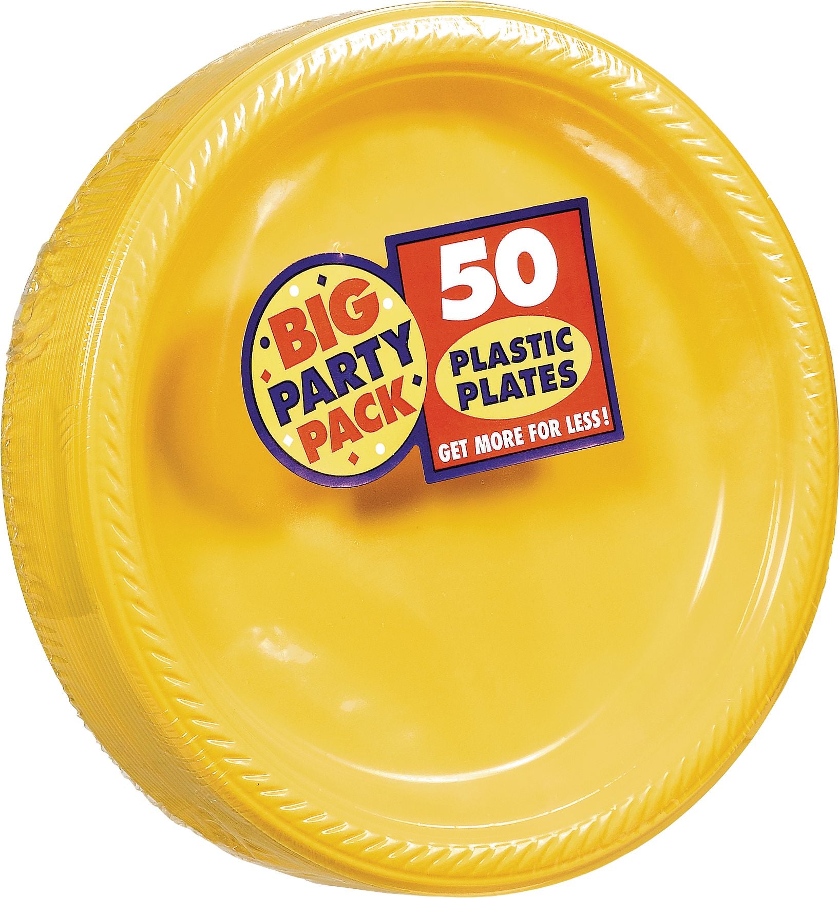 Big Party Pack Plastic Dessert Plates, 7-inch, 50-pk