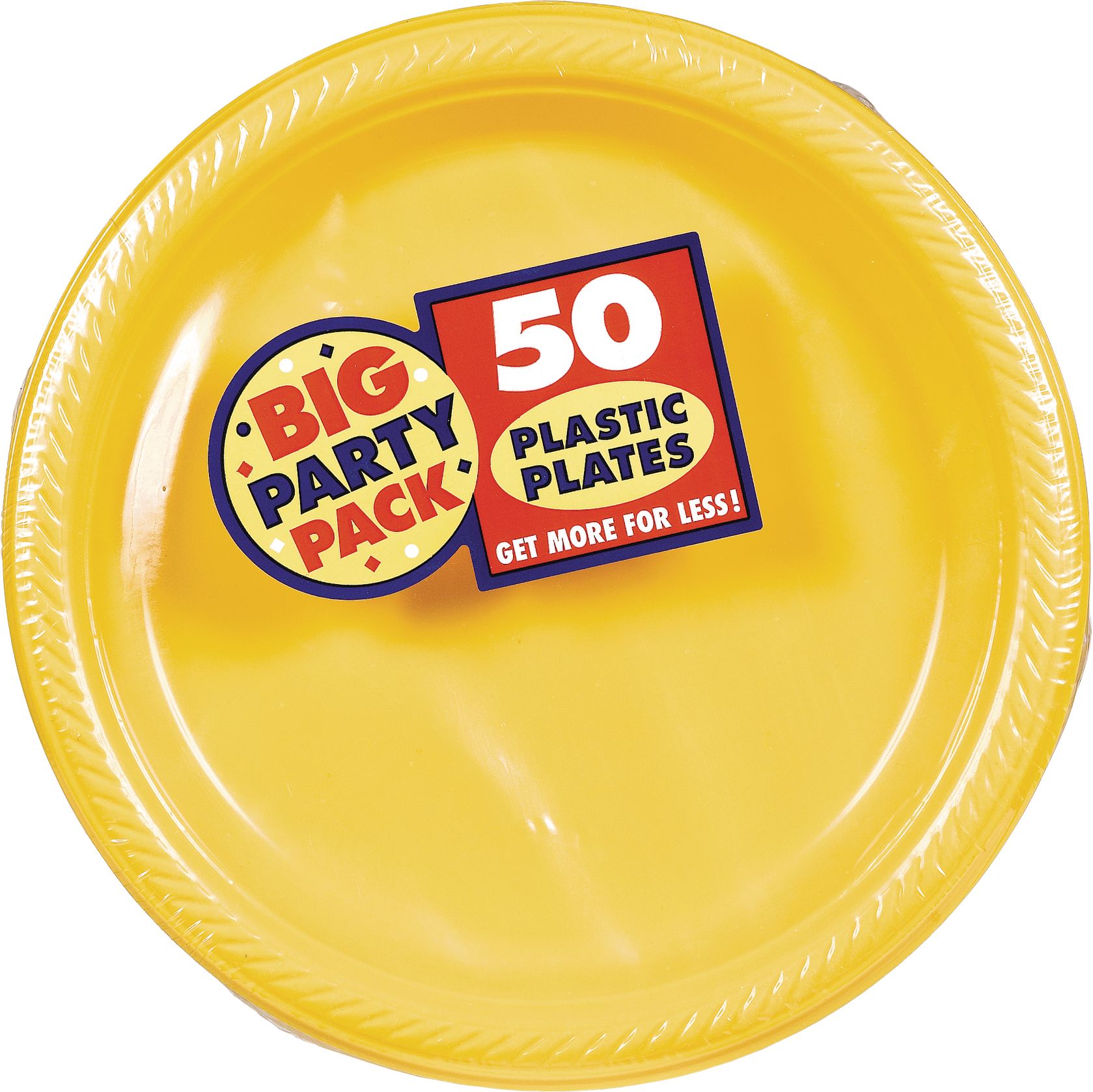 Big Party Pack Plastic Dessert Plates, 7-inch, 50-pk